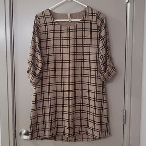 Final Touch plaid dress